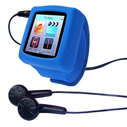 MP4 Relógio 4GB, USB, Rádio FM - Azul - You Sound