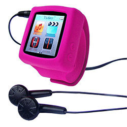 MP4 Relógio 4GB, USB, Rádio FM - Rosa - You Sound
