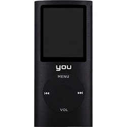 Mp4 You Sound Sport 4GB Preto com Entrada para Cartão de Memória