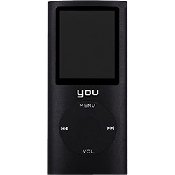 Mp4 You Sound Sport 8GB Preto com Entrada para Cartão de Memória