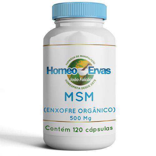 MSM (Enxofre Orgânico) 500mg - 120 CÁPSULAS