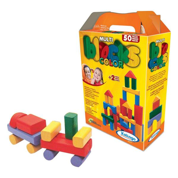Multi Blocks Colorido (50 Pecas) - Xalingo