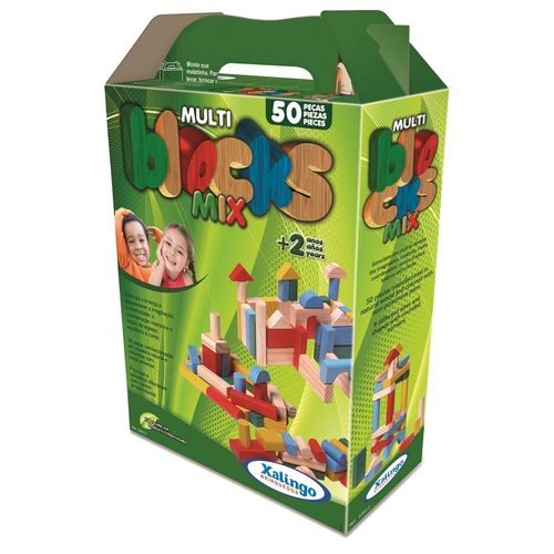 Multi Blocks Mix - 50 Peças - Xalingo