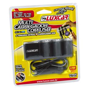 Tudo sobre 'Multi Carregador Luxcar com USB - Preto - 12V'
