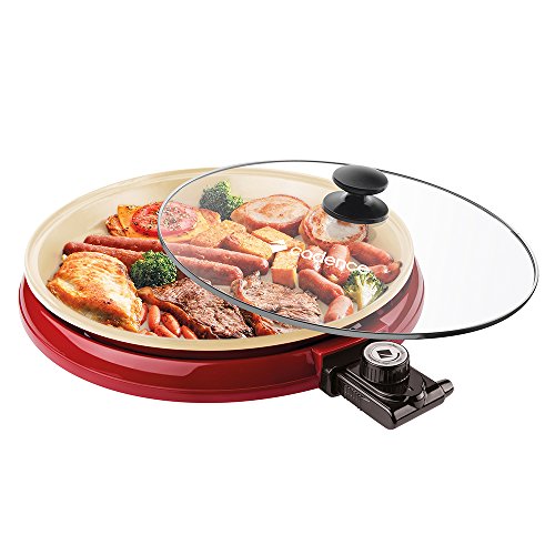 Multi Grill Cadence Ceramic Pan, Vermelho 220V