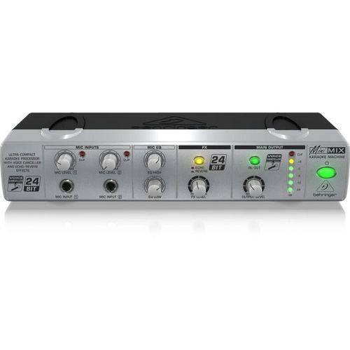 Tudo sobre 'Multi Processador Karaoke Mini MIX800 2 Canais Efeitos Voice Canceller Echo e Reverb - Behringer'