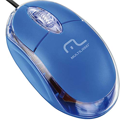 Multilaser MO001 Mouse Classic 800Dpi Usb MO001, Azul