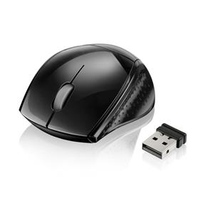 Multilaser MO138 Mini Mouse Fit S / Fio 2.4 GHz Nano Receiver - Preto