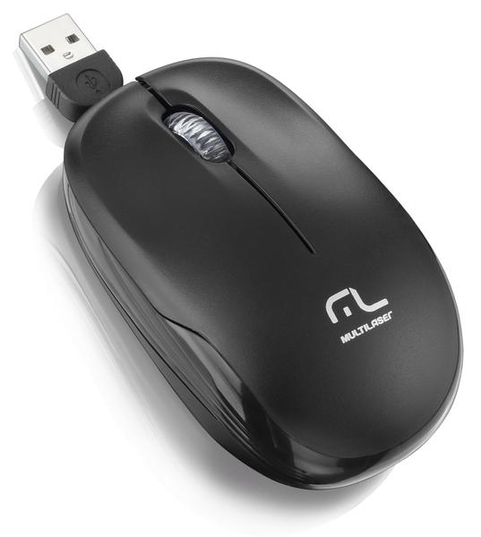 Multilaser Mouse para Notebook USB 1200 Dpi MO197 Preto