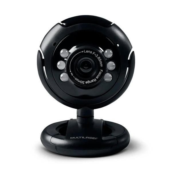 Multilaser - Webcam WC045 - Plug & Play 16Mp Nightvision Microfone Usb Preto (OH)