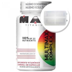 Multimax Complex - 90 Cápsulas + Porta Cápsulas Transparente - Max Titanium