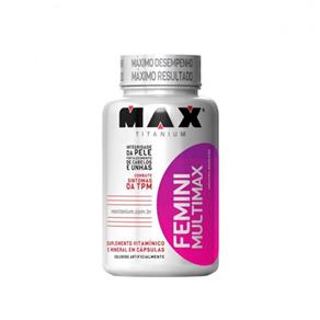 Multimax Femme - Max Titanium - 60 Cápsulas - Sem Sabor