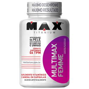 Multimax Femme Max Titanium - 60 Cápsulas - Sem Sabor