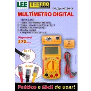 Multímetro Digital com Testador de Rede Dt68d Lee Tools 601047