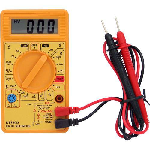 Multímetro Digital Dt-830b Voltagem Tensão Continua e Alternada Ac Dc