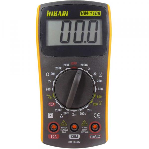 Multímetro Digital HM1100 Amarelo/Cinza HIKARI - Hikari