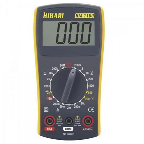Multimetro Digital Hm1100 Amarelo/cinza Hikari