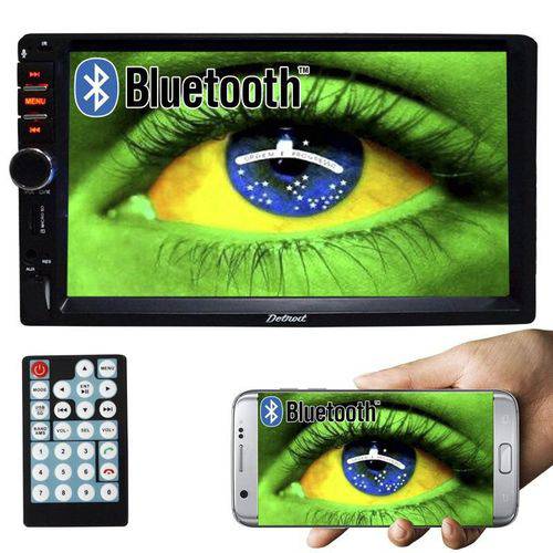 Tudo sobre 'Multimídia Mp5 Vídeo Player Automotivo 2 Din Audio Tiger Detroit USB Bluetooth Espelhamento Android'