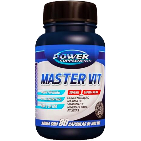 Multivitamínico Master Vit (90 Cápsulas) - Power Supplements