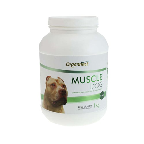 Muscle Dog 1kg Organnact Suplemento Cães