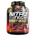 Muscletech Nitro Tech Whey Gold morango - 6 lbs/ 2.51 Kg
