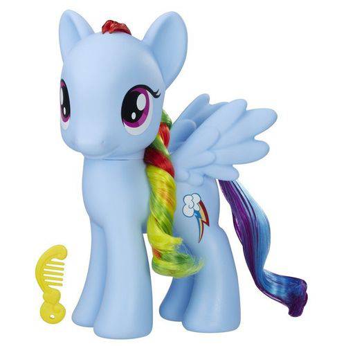 Tudo sobre 'My Little Pony Figura Princesas Rainbow Dash 20 Cm'