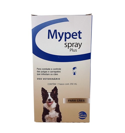 Mypet Plus Spray 250ml Ceva Antipulgas e Carrapatos Cães