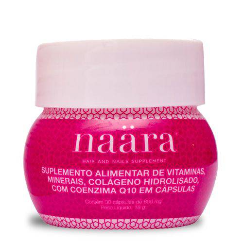 Naara Colágeno- Cápsulas Hair And Nails - com Q-10 e Biotina