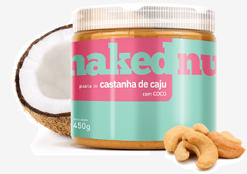 Pasta de Amendoim com Chocolate Branco – Naked Nuts
