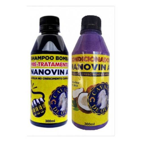 Tudo sobre 'Nanovin a Shampoo e Condicionadora Cavalo de Ouro 2x300ml'