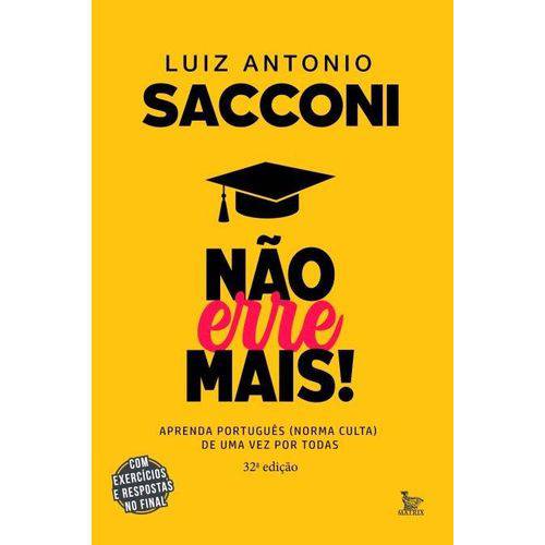 Tudo sobre 'Não Erre Mais - Aprenda Português (norma Culta) de uma Vez por Todas'