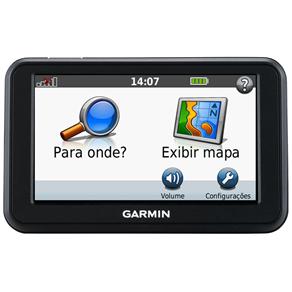Navegador GPS Garmin Nuvi 40 com Tela de 4,3’’ Touch Screen, Alerta de Radar, Visualização de Cruzamentos e Sugestão de Faixa - Preto