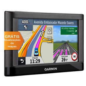Navegador GPS Garmin Nüvi 42LM com Tela Touch Screen 4.3”, Atualizações Gratuitas de Mapa e Localização de Radares