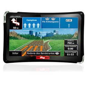 Navegador GPS Guia Quatro Rodas Tela 4.3 Tv Digital Mp3 e Mp4 Player