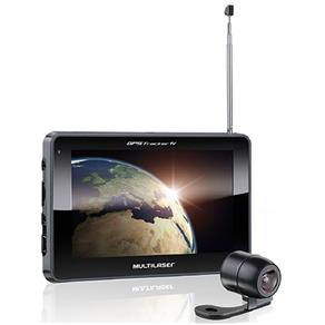 Navegador GPS Multilaser 7" Tracker III Camera de Ré Tv Digital FM Gp039