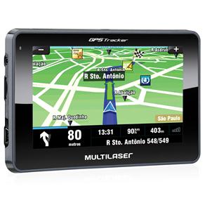 Navegador GPS Multilaser Tracker 2 GP011 Slim com Tela Touch Screen de 4,3" e Orientação por Voz – Preto