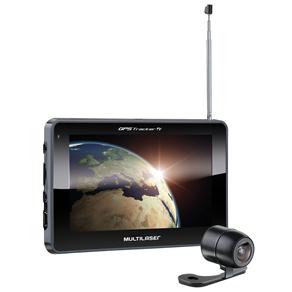 Navegador GPS Multilaser Tracker 2 GP017 com Tela Touch Screen de 7", Alerta de Radares, TV Digital e Câmera de Ré - Preto