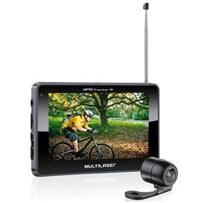 Navegador GPS Multilaser Tracker III GP035 TV Digital Câmera de Ré Tela Touch Screen de 4.3