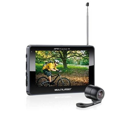Navegador GPS Multilaser Tracker III Tela 4.3" com Câmera de Ré e TV Digital - GP035 GP035