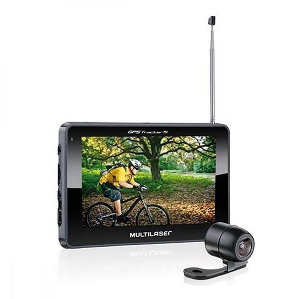 Navegador Gps Multilaser Tracker Iii Tela 4.3 Pol. com Câmera de Ré e Tv Digital - GP035