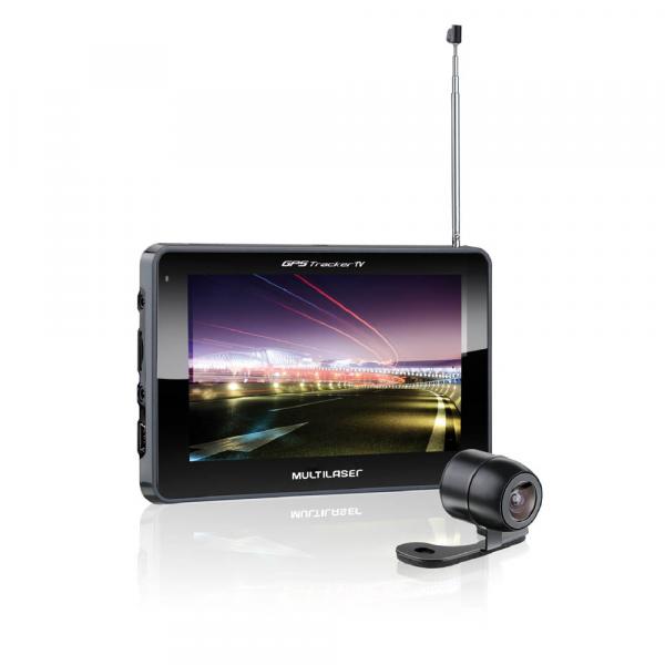 Navegador GPS Multilaser Tracker III Tela 5.0" com Câmera de Ré e TV Digital - GP037
