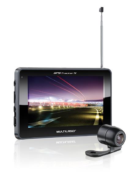 Navegador Gps Multilaser Tracker III Tela 5.0" com Câmera de Ré e Tv Digital Radio Fm - Gp037