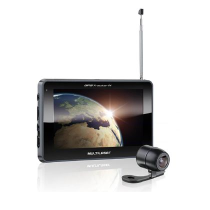 Navegador GPS Multilaser Tracker III Tela 7.0" com Câmera de Ré TV Digital - GP039 GP039