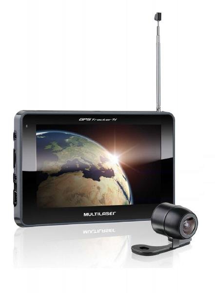Navegador Gps Multilaser Tracker III Tela 7.0" com Câmera de Ré Tv Digital Radio Fm