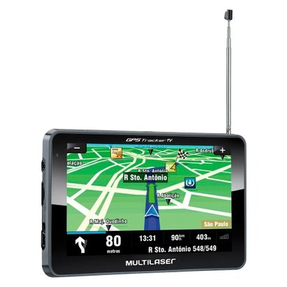 Navegador GPS Multilaser Tracker III Tela 7pol TV Digital Transmissor FM - GP038