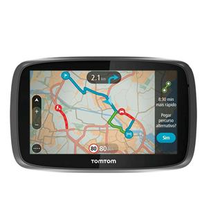 Navegador GPS TomTom Go 500 Mapas do Brasil e dos Estados Unidos com Tela de 5” - Preto