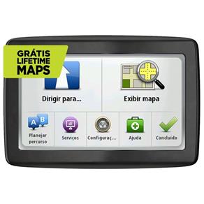 Navegador GPS TomTom VIA 1505 M com Tela LCD Touch Screen de 5`` e Orientação por Voz.
