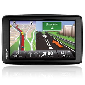 Navegador GPS TomTom Via 1605 M Prime com Tela de 6.0”, Modo de Visão em 2D e 3D, Bluetooth e Mapas do Brasil e Estados Unidos