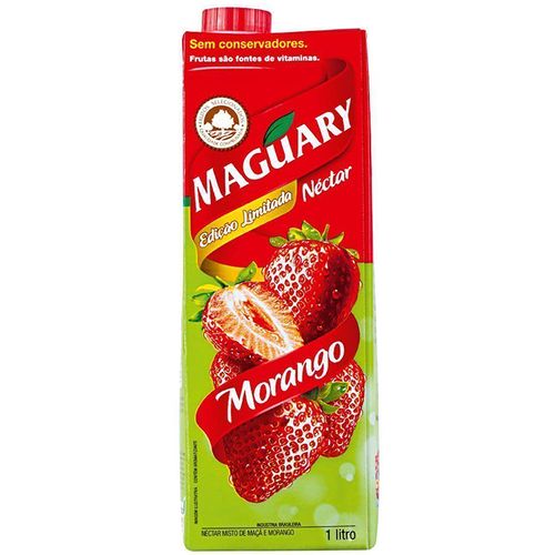 Néctar de Morango MÁguary Tetra Pak 1 L Néctar de Morango Maguary Tetra Pak 1 L
