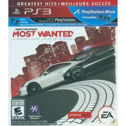 Tudo sobre 'Need For Speed Most Wanted Greatest Hits - Ps3'